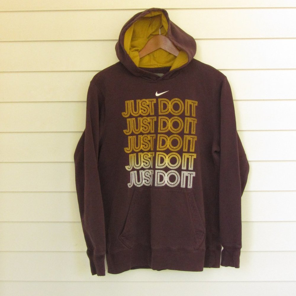 Vintage Nike Center Swoosh Pullover Hoodie Y2K